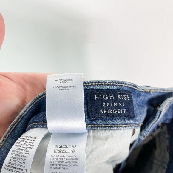 Lucky Brand NWOT Women's Blue High Rise Bridgette Skinny Jean Size 30 - Picture 5 of 5